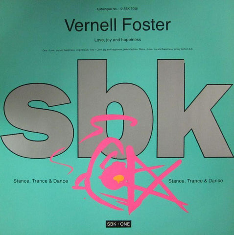 Vernell Foster-Love, Joy And Happiness-SBK Records-12" Vinyl