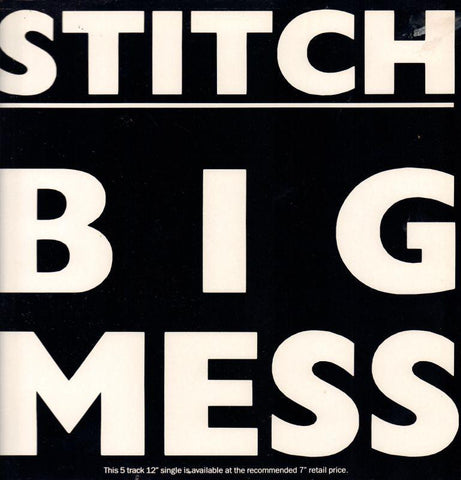 Stitch-Big Mess-In Tape-12" Vinyl P/S-VG+/Ex