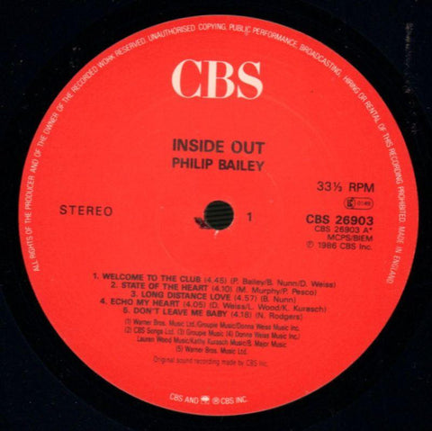 Inside Out-CBS-Vinyl LP-Ex/NM