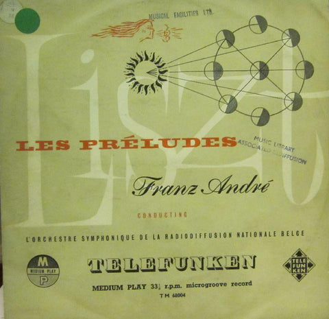 Liszt-Les Preludes- Symphonic Poem-Telefunken-10" Vinyl