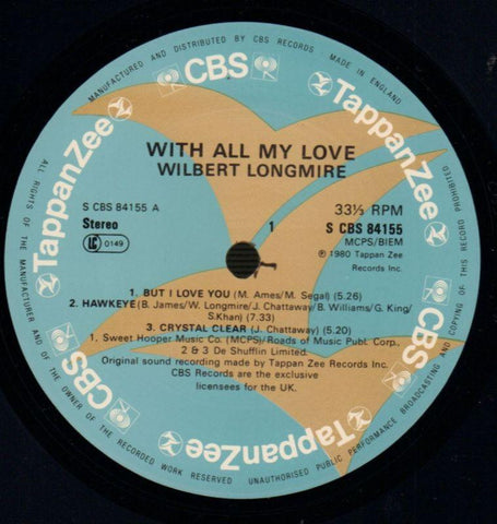 With All My Love-CBS-Vinyl LP Gatefold-VG+/NM