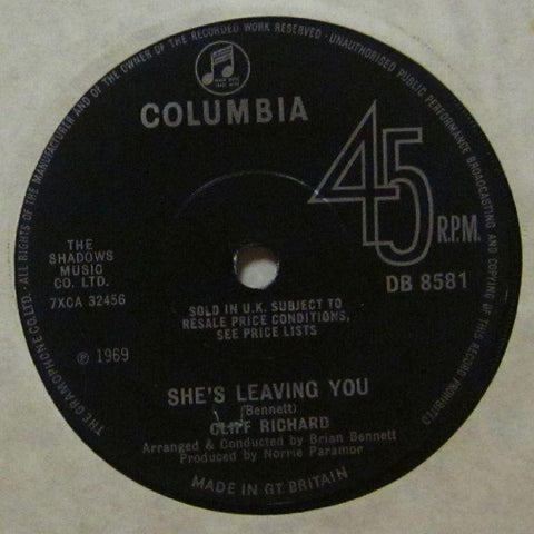 Cliff Richard-She's Leaving You-Columbia-7" Vinyl