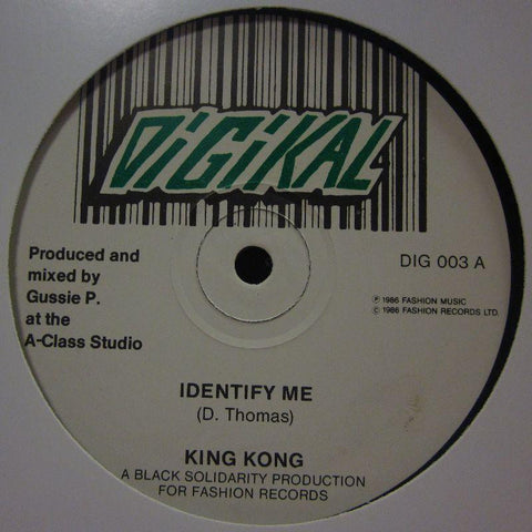 King Kong/Joe Lickshot & The A Class Crew-Identify Me/ Empire State Version-Digikal-12" Vinyl