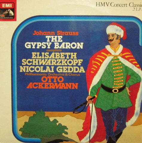 Strauss-The Gypsy Baron-HMV-2x12" Vinyl LP Gatefold