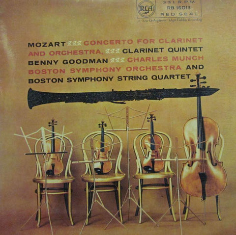 Mozart-Concerto For Clarinet-RCA Victor/Red Seal-Vinyl LP