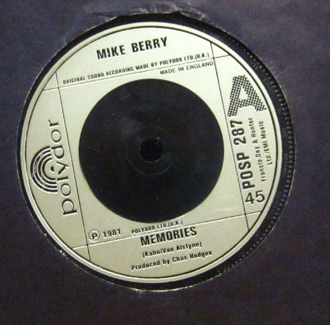 Mike Berry-Memories-Polydor-7" Vinyl P/S