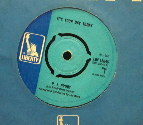 P.J Proby-It's Your Day Today-Liberty-7" Vinyl