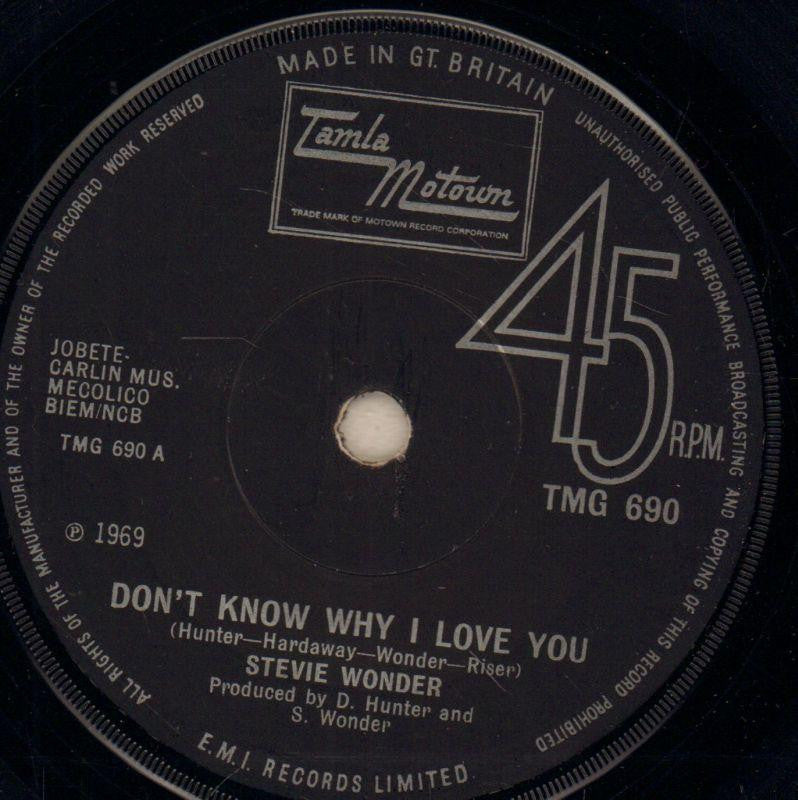 Stevie Wonder-Don't Know Why I Love You-7" Vinyl