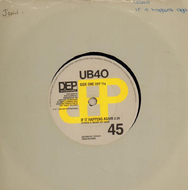 UB40-If It Happens Again-Dep International-7" Vinyl