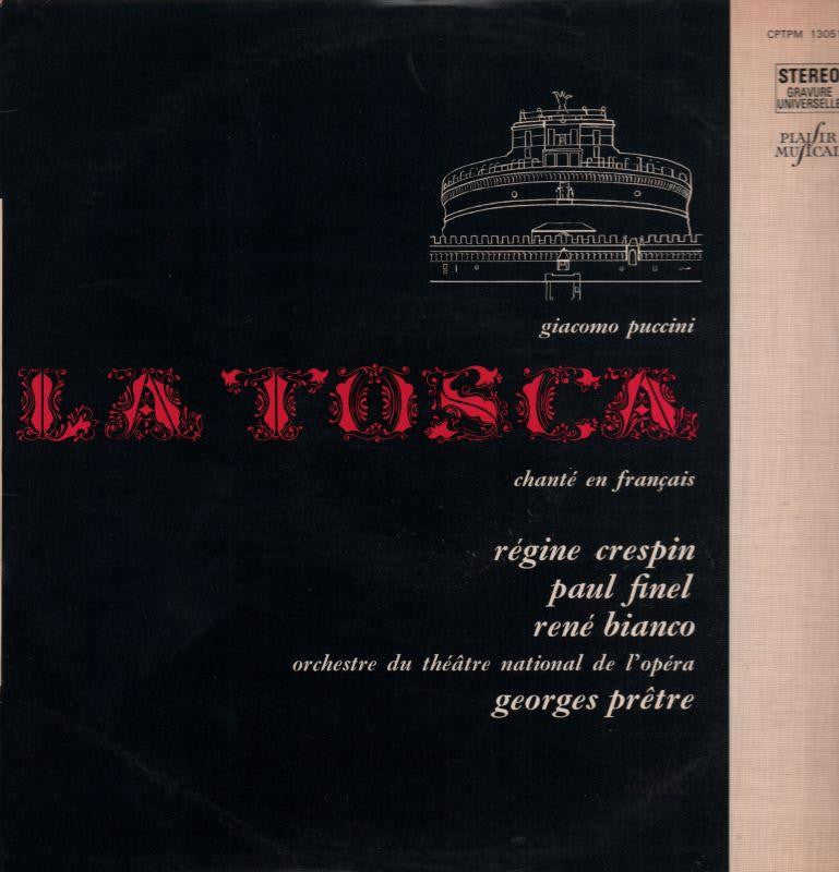 Puccini-La Tosca Chante En Francais-Pathe-Vinyl LP