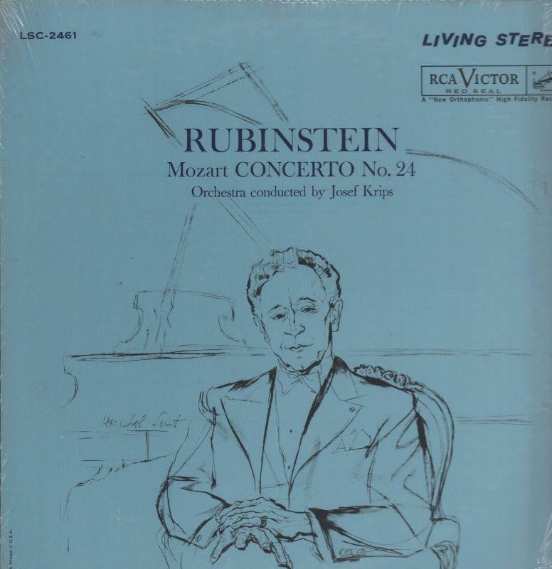 Rubinstein-Mozart Concerto No.24 Josef Krips-RCA-Vinyl LP