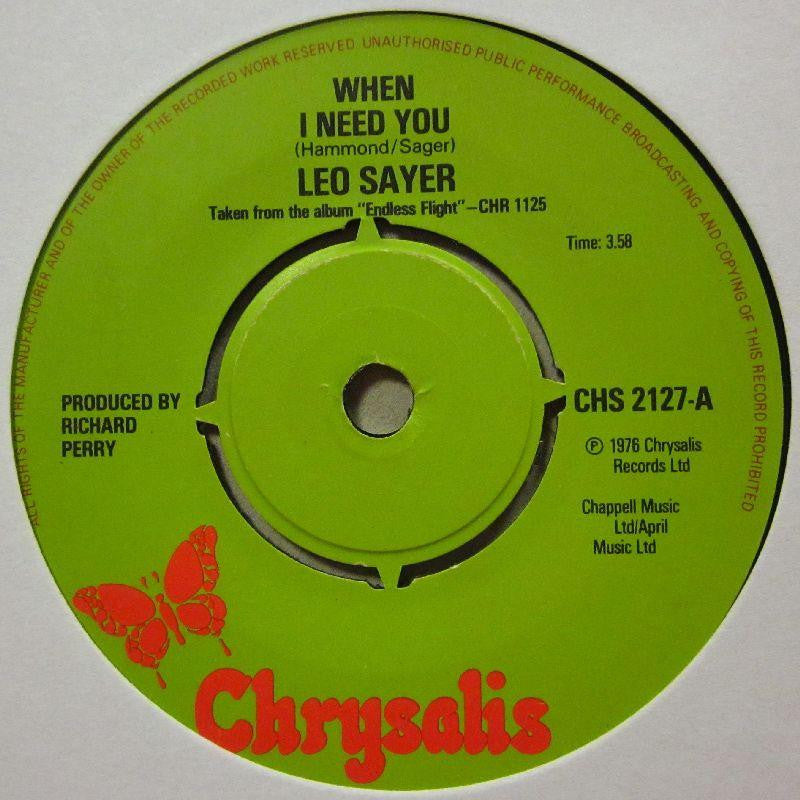 Leo Sayer-When I Need You-7" Vinyl