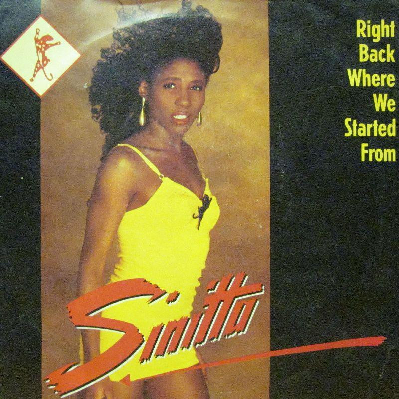 Sinitta-Right Back Where We Started From-7" Vinyl P/S