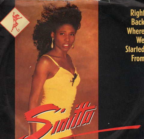 Sinitta-Right Back Where We Started-7" Vinyl P/S